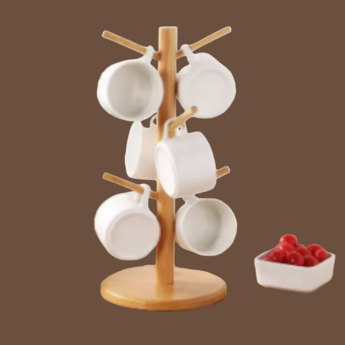 Ahşap Fincan Standı